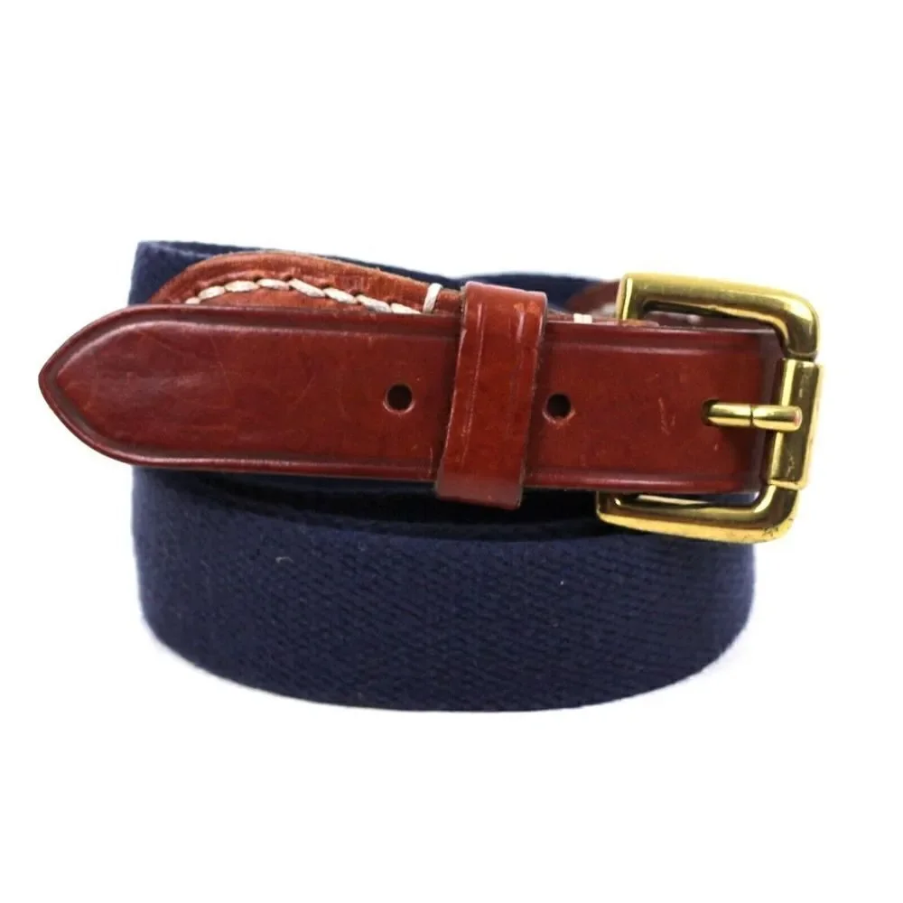 ITALIAN BROWN GENUINE LEATHER 1 1/4